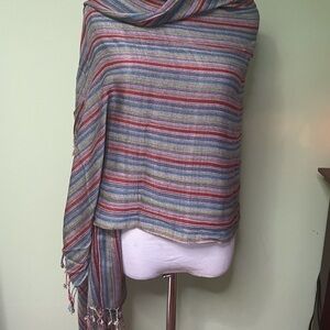 MULTI color striped scarf